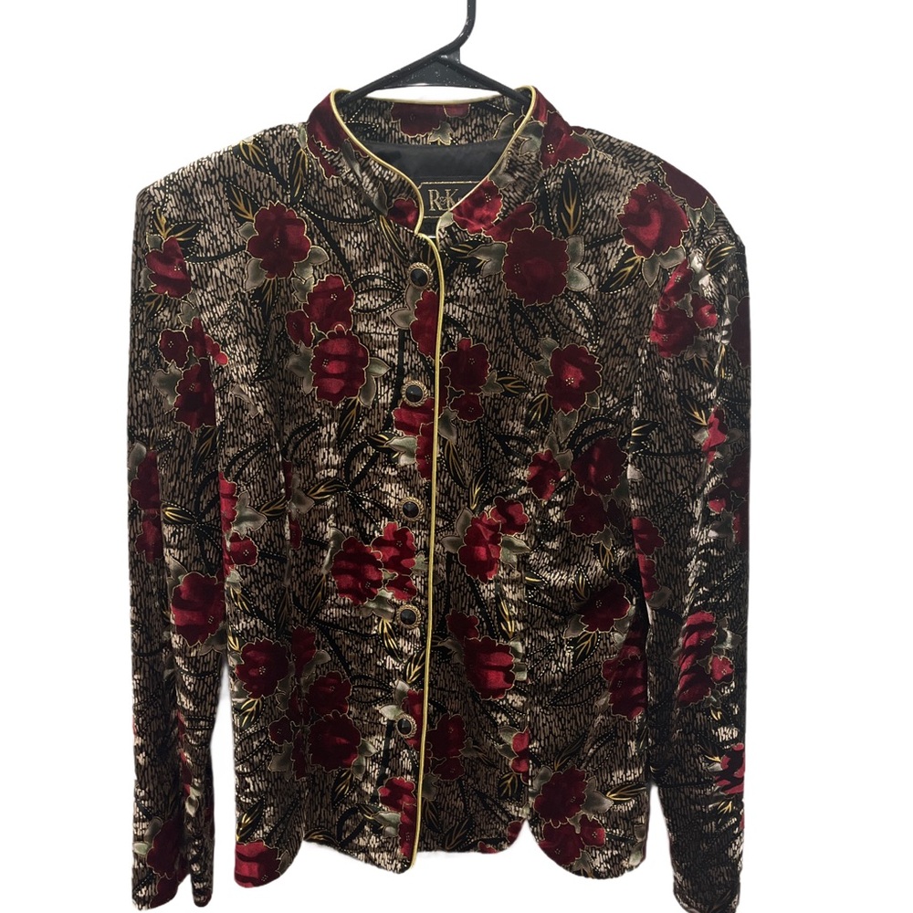 Floral Velvet Jacket
